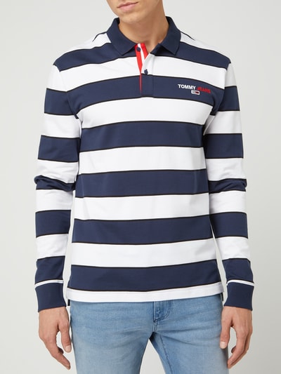 Tommy Jeans Rugby-Shirt mit Logo-Detail  Weiss 4