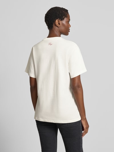 HUGO Regular fit T-shirt van puur katoen, model 'VINTAGE TEE' Offwhite - 5