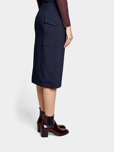 Joseph Pencilskirt aus Crêpe Marineblau 2