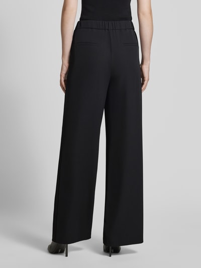 Jake*s Collection Spodnie materiałowe o kroju wide fit z elastycznym pasem Czarny 5