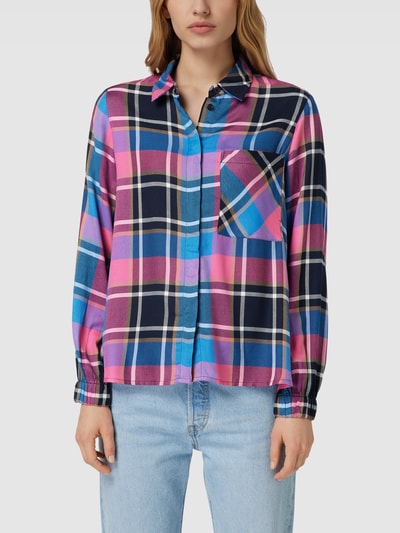 s.Oliver RED LABEL Hemdbluse mit Tartan-Karo Royalblau 4