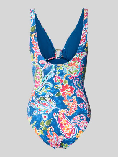 Lauren Ralph Lauren Badeanzug mit Allover-Muster Dunkelblau 3