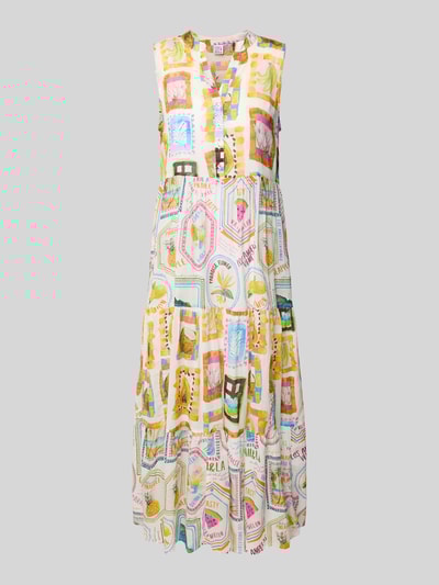 Emily Van den Bergh Midi-jurk met tuniekkraag Offwhite - 2
