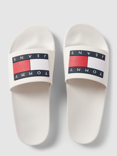 Tommy Hilfiger Slippers met logoprint Offwhite - 4