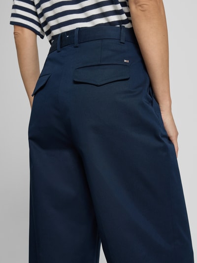 Tommy Hilfiger Weite Hose aus Baumwoll-Lyocell-Mix Marine 3