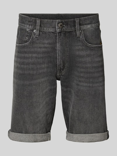 Produktfoto, Jeansshorts mit Eingrifftaschen Modell 'Mosa Short' von G-Star Raw in Grau, Baumwoll-Mix mit Stretch-Anteil, Regular-Fit, Umschlag, klare Struktur