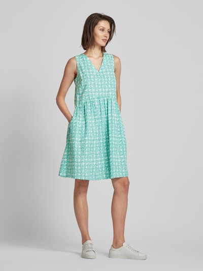 ROBE LÉGÈRE Knielanges Kleid mit grafischem Muster Mint 1