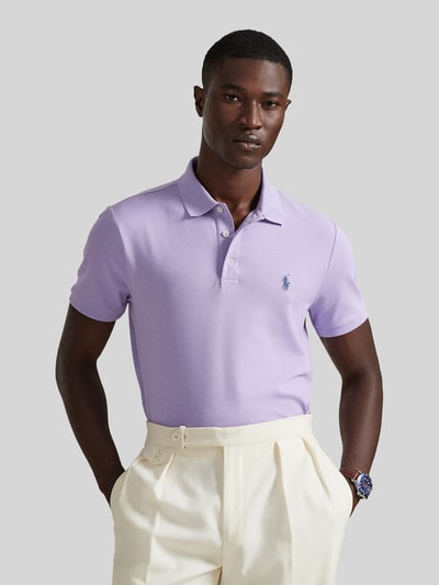 Polo Ralph Lauren regular fit poloshirt van katoenmix Lila - 4