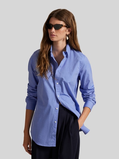 Polo Ralph Lauren Regular Fit Hemdbluse aus Baumwoll-Mix Blau 4