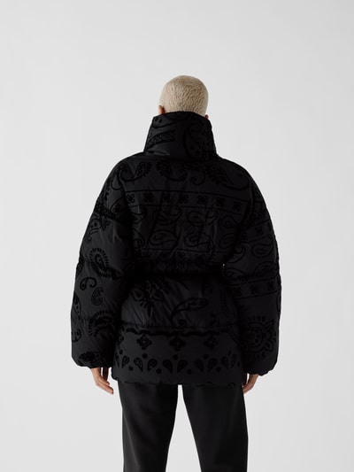 Bacon Daunenjacke mit Allover-Muster Schwarz 5