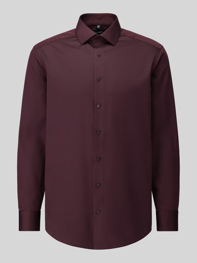 OLYMP Modern Fit Businesshemd aus reiner Baumwolle Bordeaux 2