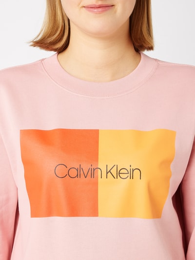 CK Calvin Klein Bluza z nadrukiem z logo  Różowy 3