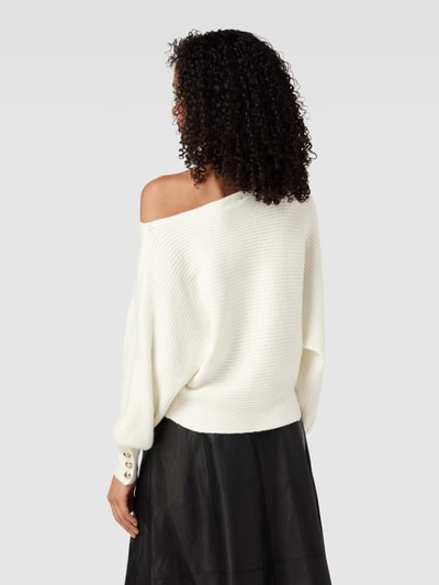 Guess Strickpullover im One-Shoulder-Design Modell 'ISADORA' Offwhite 5