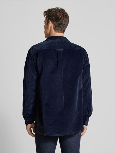 Tommy Hilfiger Regular fit overhemdjack met knoopsluiting, model 'CORDUROY' Marineblauw - 5