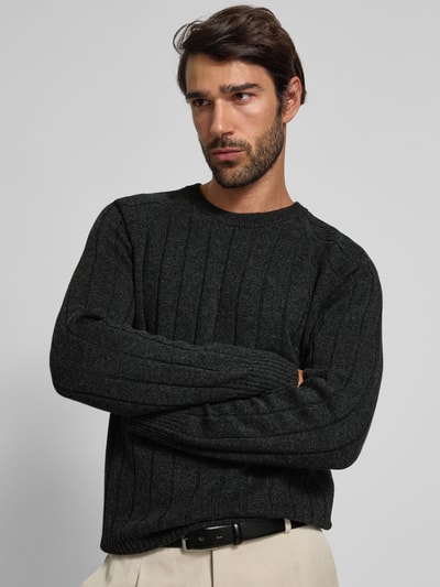 GRAN SASSO Wollen pullover met kasjmier Antraciet - 3
