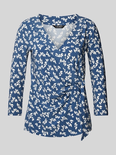 Lauren Ralph Lauren T-shirt in wikkellook, model 'JAINAB' Lichtblauw - 2