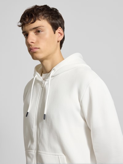 Jack & Jones Bluza rozpinana z kapturem model ‘BRADLEY’ Złamany biały 3