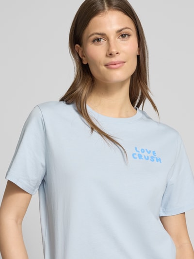 Scotch & Soda T-shirt z okrągłym dekoltem Jasnoniebieski 3