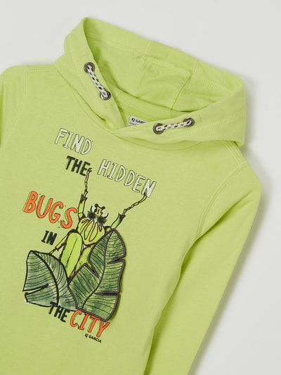 Garcia Hoodie mit Print  Neon Gruen 2