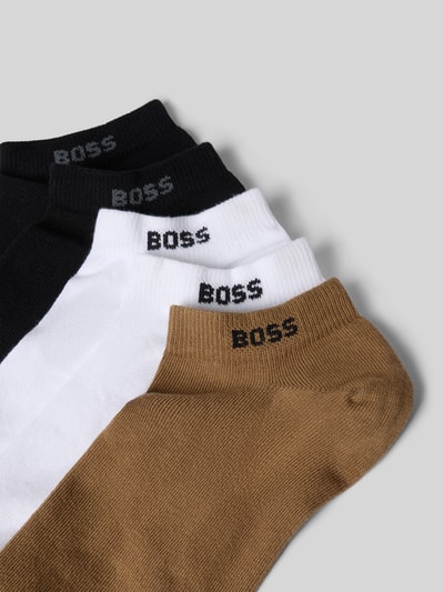 BOSS Skarpety do sneakersów w 5-częściowym wielopaku z detalem z logo Orzechowy 2
