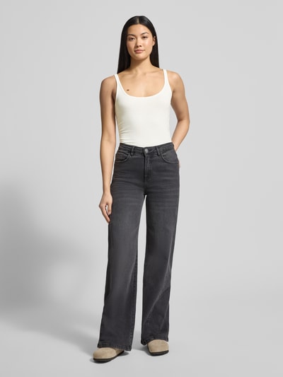 OPUS Slim Fit Tank Top aus Baumwoll-Mix Modell 'Ina/Dailies' Offwhite 1