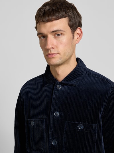 OLYMP Level Five Hemdjacke mit Knopfleiste Marine 3