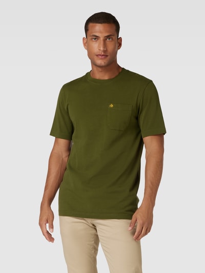 Scotch & Soda T-Shirt mit Brusttasche Khaki 4