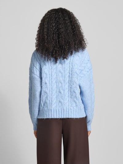Christian Berg Woman Strickpullover mit Rundhalsausschnitt Hellblau 5