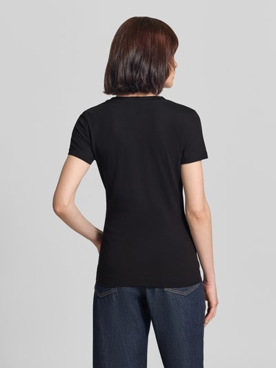 GUESS T-Shirt mit Ziersteinbesatz und Logo Black 5