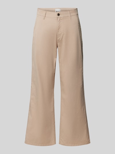 Brax Flared stoffen broek met verkort model, model 'STYLE.MAINE' Beige - 2