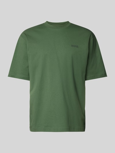 BOSS Orange Relaxed fit T-shirt met labelprint Groen - 2