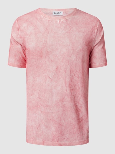 DONDUP T-shirt z efektem batiku  Koralowy 2