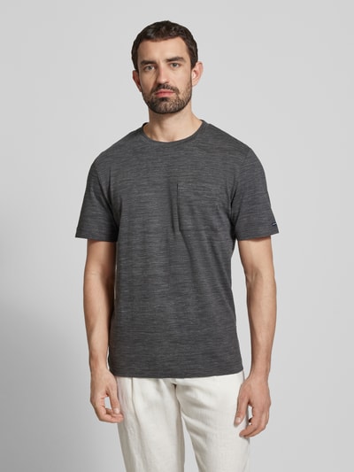 Tom Tailor Regular fit T-shirt van katoenmix Antraciet - 4