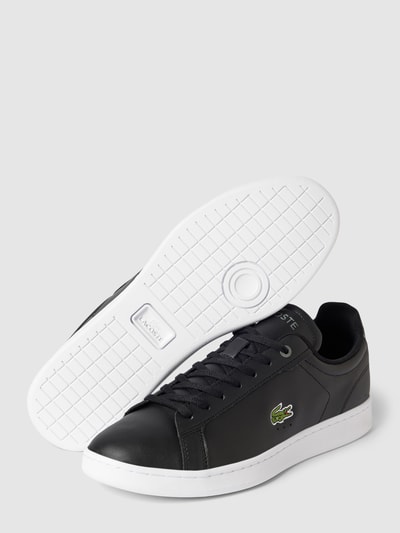 Lacoste Sneakers met labelprint en logostitching, model 'CARNABY' Zwart - 4