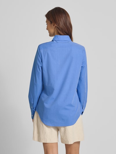 Polo Ralph Lauren Regular fit overhemdblouse met logostitching Blauw - 5