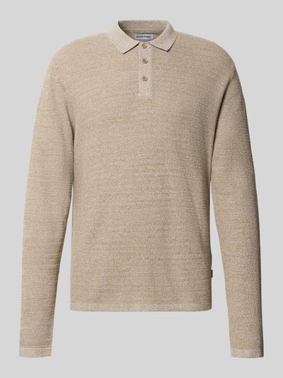 Jack & Jones Gebreide pullover met kentkraag Beige - 2