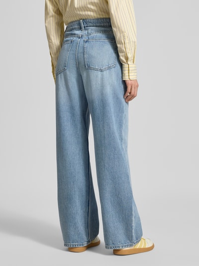 Jake*s Casual Wide Fit Jeans im 5-Pocket-Design Hellblau Melange 5
