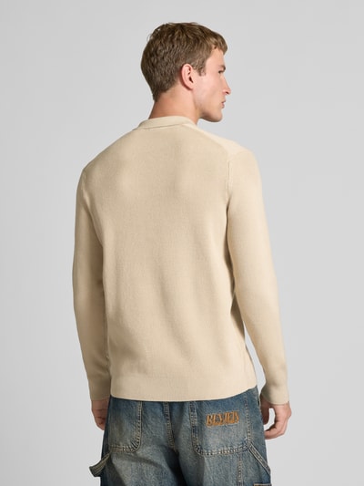 Only & Sons Regular Fit Strickpullover aus Baumwoll-Mix Modell 'PHIL' Beige 5