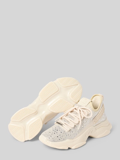 Steve Madden Sneaker mit Strasssteinbesatz Modell 'Maxima' Silber 4