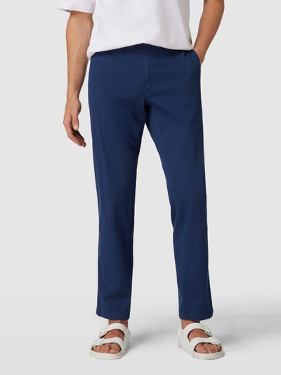 Brax Stoffen broek met paspelzakken, model 'Evans' Donkerblauw - 4