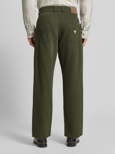 GUESS Relaxed Fit Jeans mit Eingrifftaschen Modell 'DAMON' Dunkelgruen 5