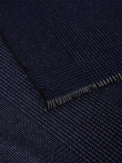 Christian Berg Men Sjaal met rafels Marineblauw - 2