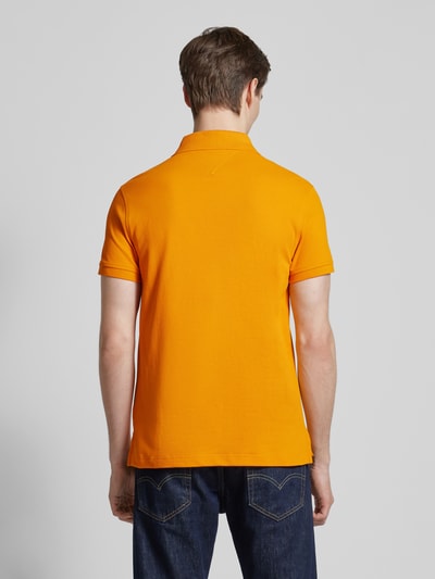 Tommy Hilfiger Poloshirt met labelstitching Oranje - 5