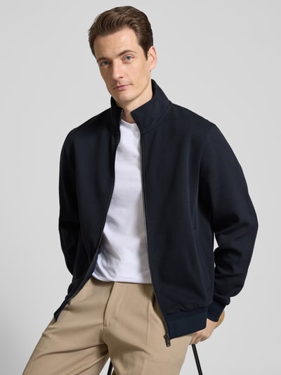 BOSS Sweatjacke mit Stehkragen Marine 3