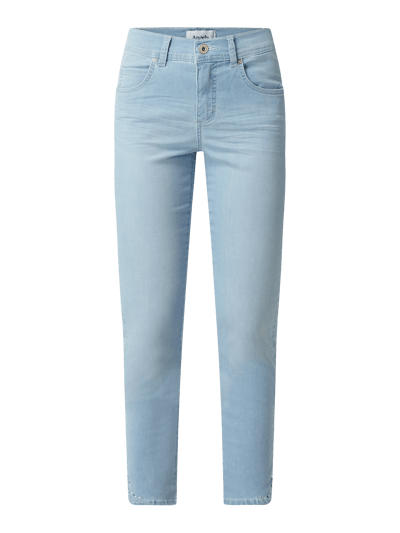 Angels Korte jeans met stretch, model 'Ornella' Lichtblauw - 2