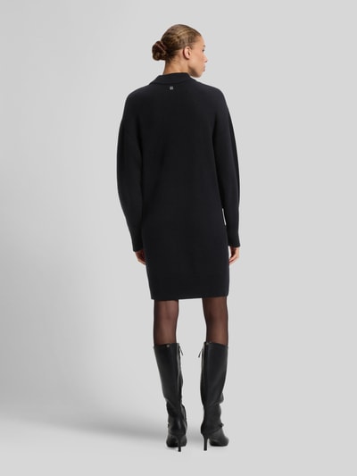 HUGO Loose fit tricotjurk van mix van wol en viscose model 'Sorelleny' Zwart - 5