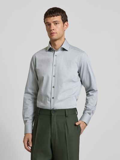 OLYMP Modern Fit Business-Hemd mit Kentkragen Hellgrau 4