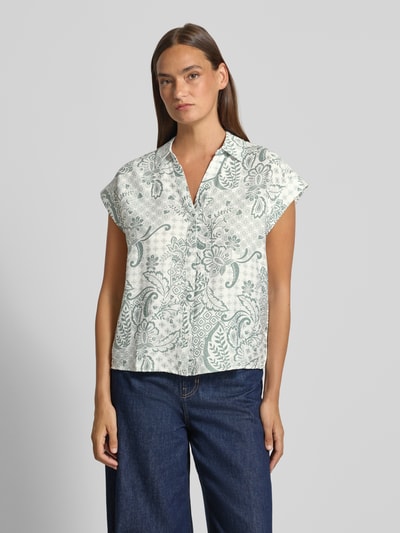 VERO MODA Regular Fit T-Shirt aus Viskose-Mix Modell 'CILLE' Bottle Melange 4