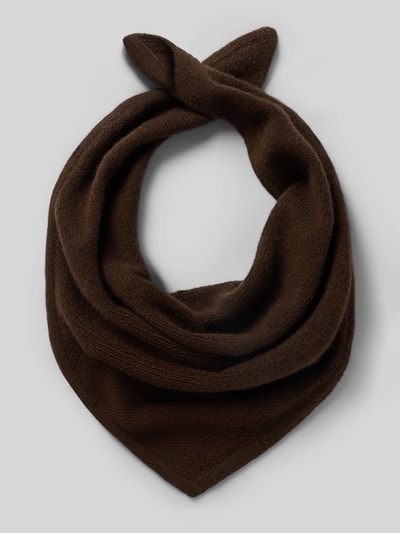 Productfoto, donkerbruine Dames sjaal uit wolmix, zachte structuur, driehoekige vorm, Schal aus Woll-Mix van Marc O'Polo