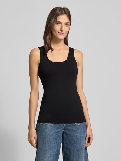 OPUS Tanktop van een mix van katoen en elastaan Zwart - 4